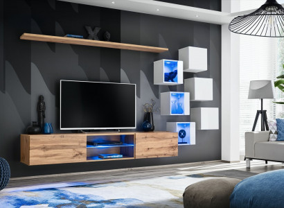 Wohnzimmermöbel Sideboard Holzmöbel Luxus Set Einrichtung Komplett Wandschrank